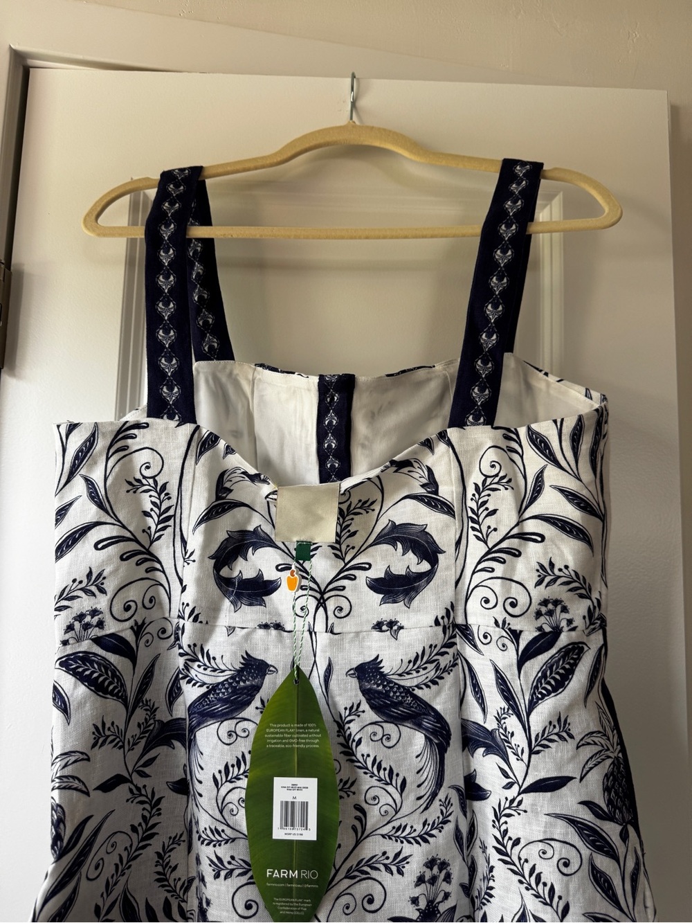 Farm Rio off white Nina mini dress - Picture 9 of 10